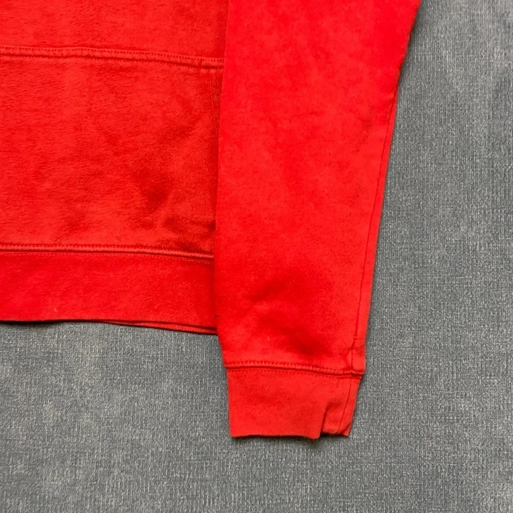Nike 3Brand Hoodie Boys XL 13-15Yrs Red Fleece Lined Raglan Sleeve Pullover